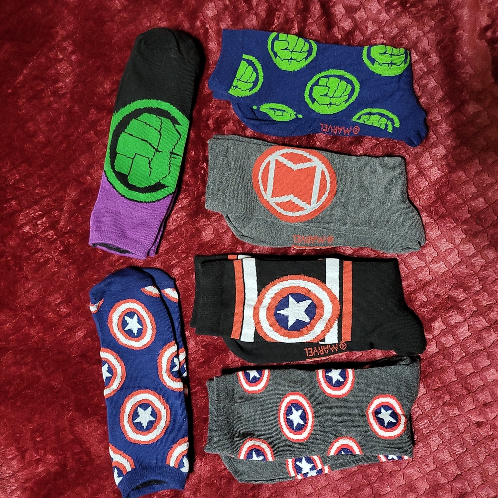 Lot of Marvel socks